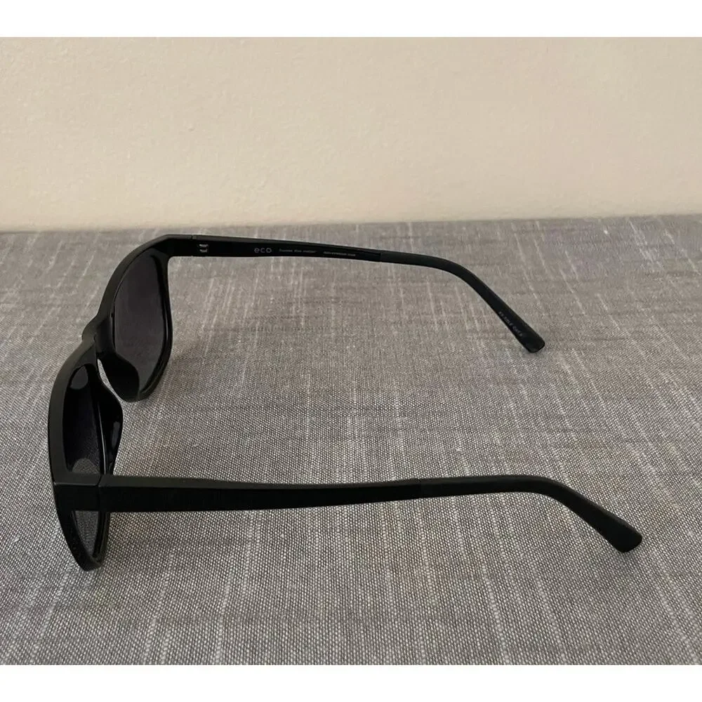 New ECO Spruce Mens Polarized Black Square Sunglasses
